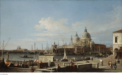 Efter Canaletto - Venedig Dogana og Santa Maria della Salute fra Molo, ca. 1740 - 1760 af Canaletto