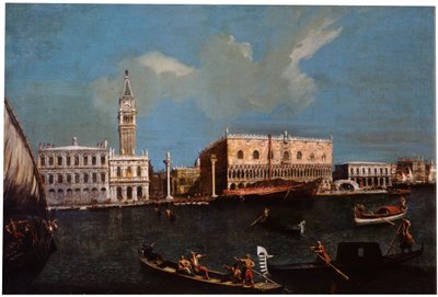 Canal Grande, Piazzetta og Dogepaladset i Venedig
