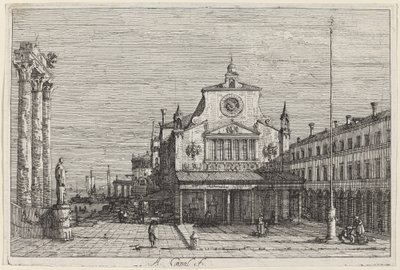 Imaginær udsigt over S. Giacomo di Rialto, ca. 17351746. af Canaletto