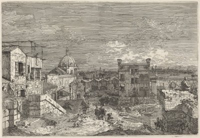 Imaginær udsigt over Venedig af Canaletto