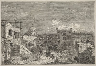 Fantasiudsigt over Venedig af Canaletto