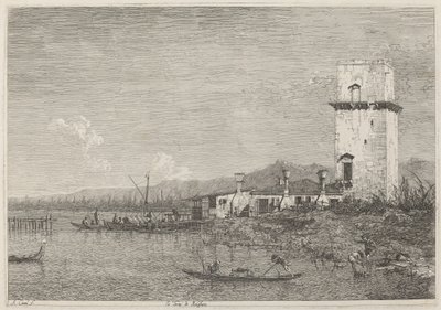 Tårnet af Malghera af Canaletto