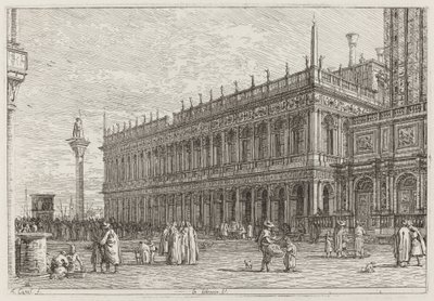 Boghandlen. V. [øverst til venstre] af Canaletto