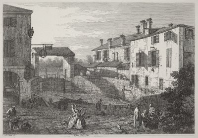 Portene i Dolo af Canaletto