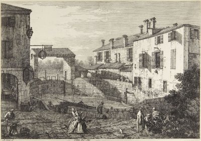 Portene til Dolo af Canaletto