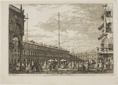 le Procuratie niove e S. Ziminian V., fra Vedute af Canaletto
