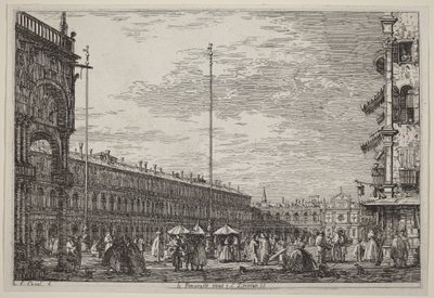 Procuratie Nuove og San Geminiano, V. af Canaletto