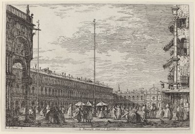 Le Procuratie niove e S. Ziminian V., ca. 17351746. af Canaletto