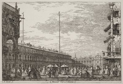 Procuratie Nuove og San Geminiano V. [øverst til højre] af Canaletto