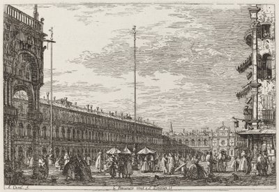 Le Procuratie niove e S. Ziminian V. [øverst til højre], ca. 17351746. af Canaletto