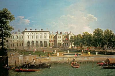 Old Somerset House fra Themsen, ca. 1746-50 af Giovanni Antonio Canal