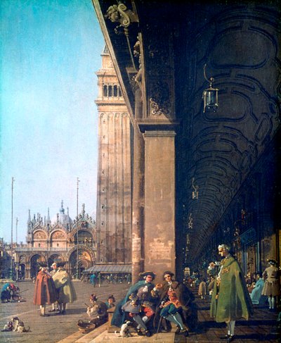 Piazza San Marco and the Colonnade, 1756 af Giovanni Antonio Canal