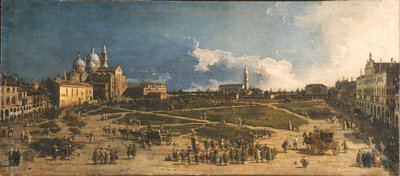 Prà della Valle i Padua af Canaletto