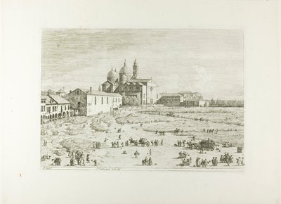 S. Giustina in prà della Vale, fra Vedute af Canaletto