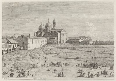 S. Giustina in pra della Vale, ca. 17351746. af Canaletto