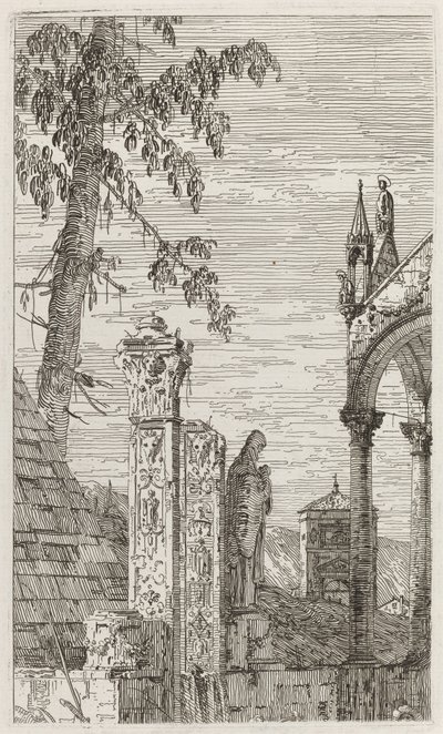 Biskoppens grav [center] af Canaletto