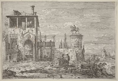 Ryttermonumentet af Canaletto