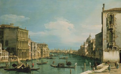 Canal Grande i Venedig ser mod øst fra Campo di San Vio af Giovanni Antonio Canal
