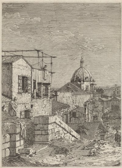 Huset med indskriften [til venstre], 1741. af Canaletto