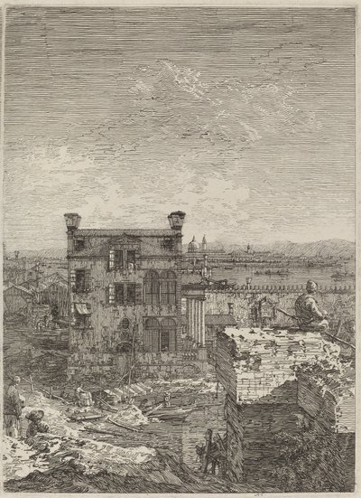 Huset med Peristilen, 1741. af Canaletto