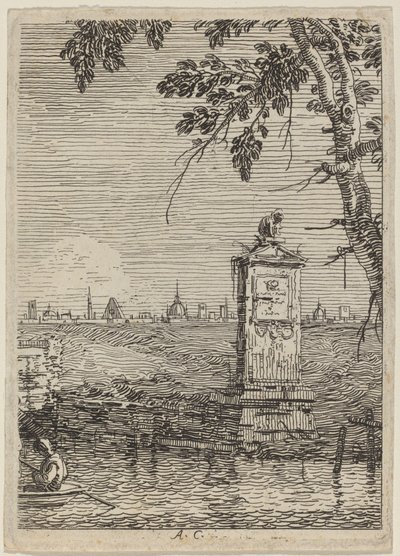 Det lille monument, ca. 17351746. af Canaletto