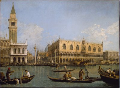 Muldvarpen, udsigt fra Sankt Markus bassin til Venedig Maleri af Antonio Canal kendt som Canaletto af Canaletto