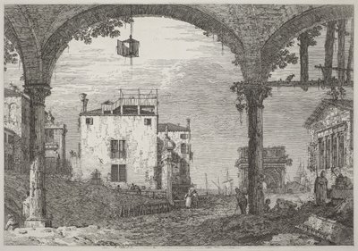 Søjlehallen med lanternen af Canaletto