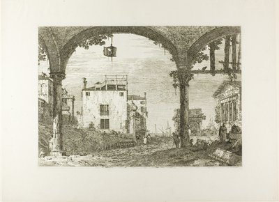 Portikoen med lanternen, fra Vedute af Canaletto