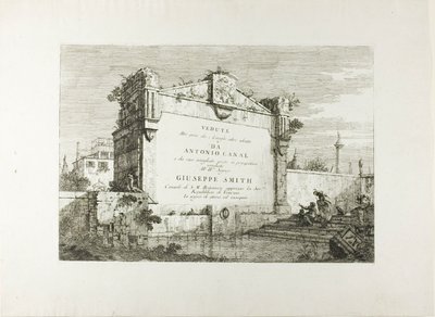Titelblad, fra Vedute af Canaletto