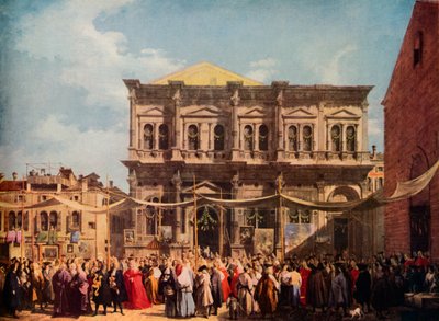 Venedig: Sankt Rochs festdag, 1735, 1938 af Giovanni Antonio Canal