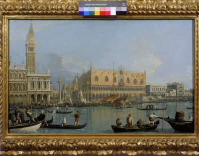 Udsigt over Dogepaladset i Venedig af Giovanni Antonio Canal