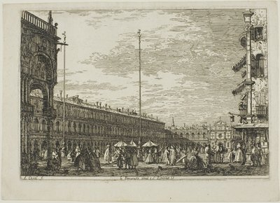 le Procuratie niove e S. Ziminian V., fra Vedute af Canaletto
