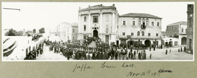 Jaffa Rådhus, 16. november 1917 af Capt. Arthur Rhodes