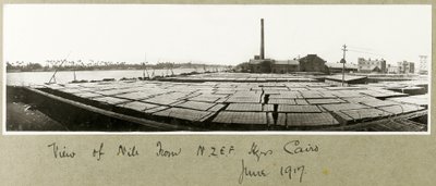 Udsigt over Nilen fra N.Z.M.F.A. Hovedkvarter, Cairo, juni 1917 af Capt. Arthur Rhodes
