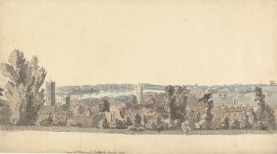 Udsigt over Ipswich, Suffolk af Capt. Francis Grose