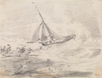 Et sejlskib i hård sø, Hastings af Capt. Thomas Hastings