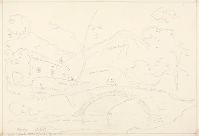 Bro nær Loweswater Church i Scale Hill, 2. august af Capt. Thomas Hastings