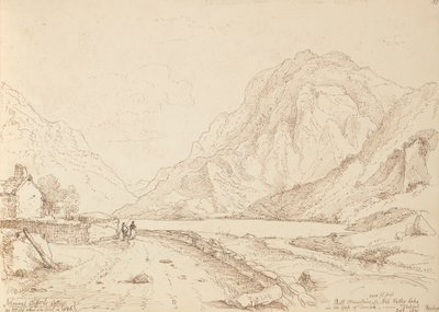 Bull Mountain og Ash Valley Lake i Gap of Dunloh, september 1841 af Capt. Thomas Hastings