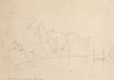 Indgangen til Chepstow, september 1845 af Capt. Thomas Hastings