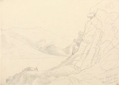 Fra Anglers Rock, Ennerdale Lake, 10. maj 1836 af Capt. Thomas Hastings