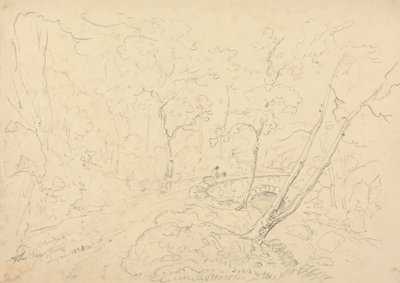 Holne Chase Bridge and River, 30. maj 1833 af Capt. Thomas Hastings