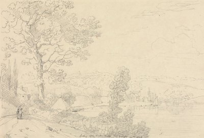Ser på Wootton Bridge, Isle of Wight, august 1828 af Capt. Thomas Hastings