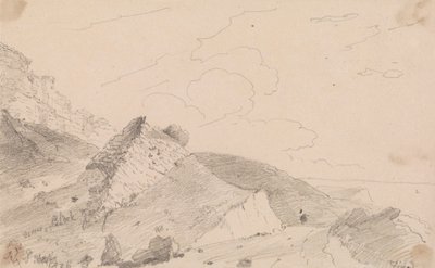 Tæt på Blackgang Chine, Isle of Wight af Capt. Thomas Hastings