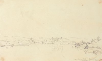 På Medina nær Cowes, Isle of Wight af Capt. Thomas Hastings