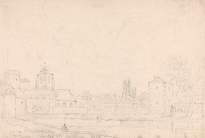 På Stour nær West Gate, Canterbury af Capt. Thomas Hastings