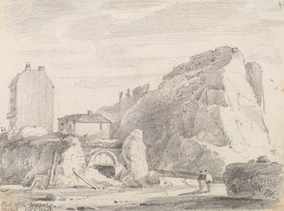 En del af West Cliff, Hastings, 8. oktober 1820 af Capt. Thomas Hastings