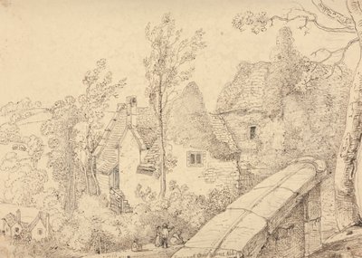 Ruinerne af Crewkerne Abbey, maj 1833 af Capt. Thomas Hastings