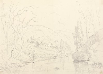 Rydal Cottage fra Broen, 8. februar 1836 af Capt. Thomas Hastings