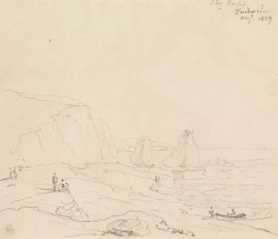 Stag Rocks, Freshwater, august 1827 af Capt. Thomas Hastings