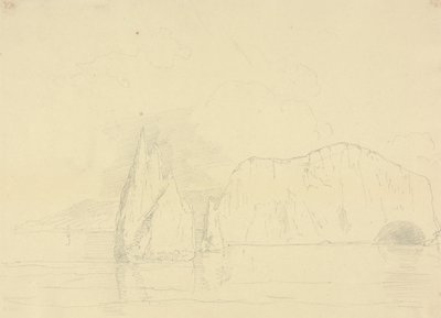The Needles and Freshwater Cliffs, Isle of Wight af Capt. Thomas Hastings